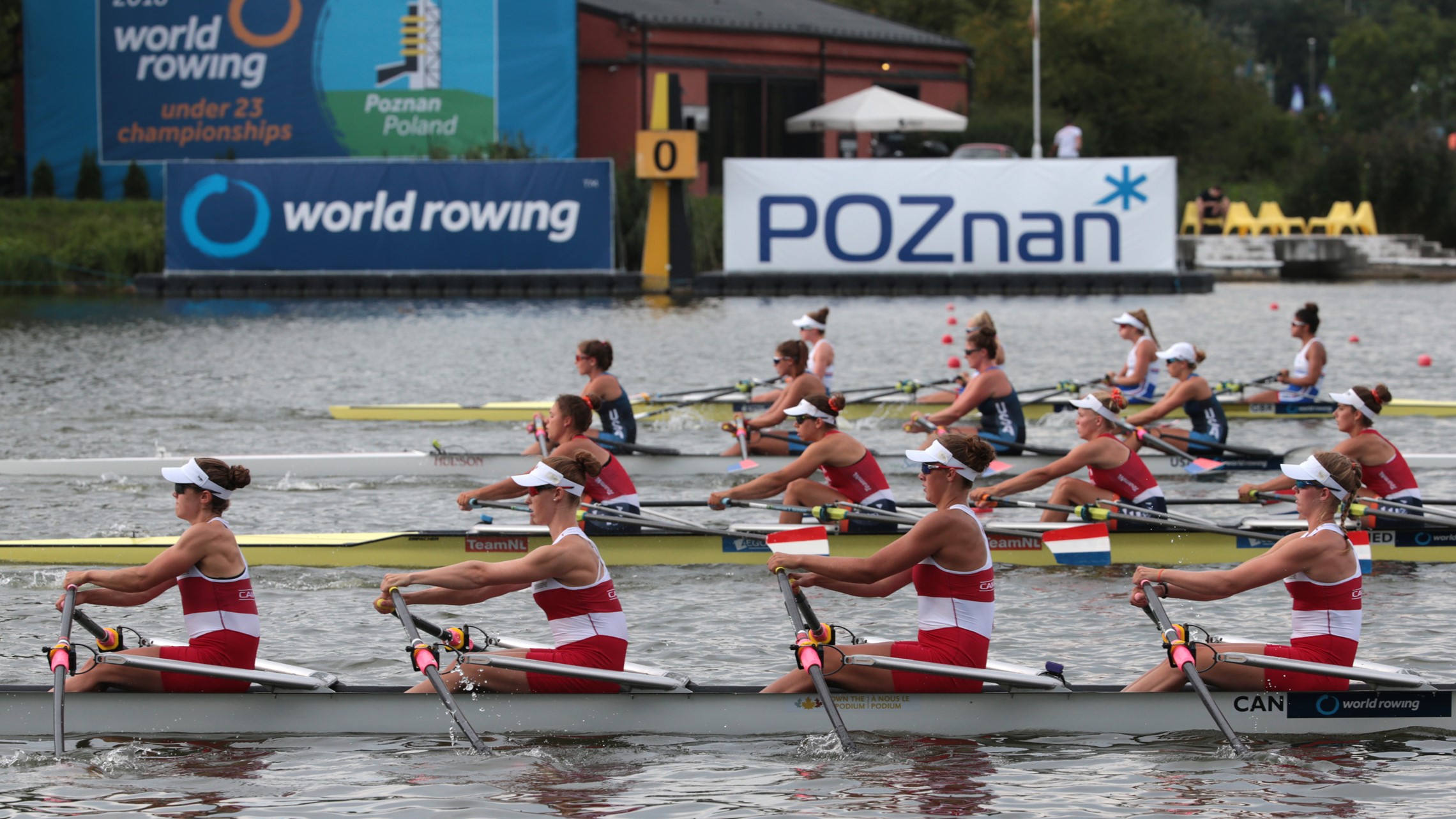 Racing gets underway at the 2018 World Rowing Under 23 Championships