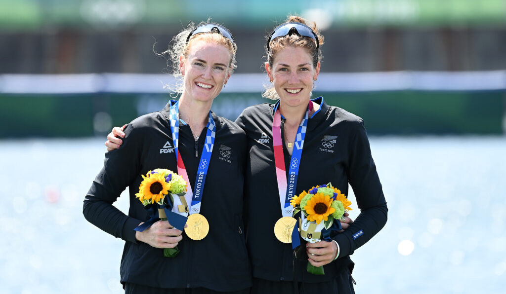 Grace Prendergast (b), Kerri Gowler (s), Women's Pair, New Zealand, 2020 Olympic Games Regatta, Tokyo, Japan